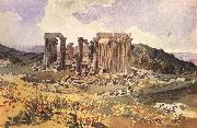 Karl Briullov The Temple of Apollo Epkourios at Phigalia oil painting on canvas